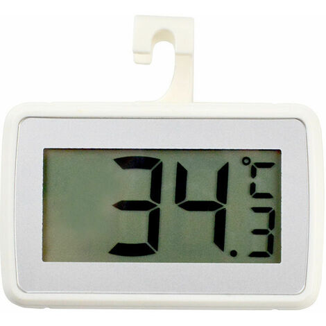 Réfrigérateur Fridge Thermomètre Digital Freezer Room Thermomètre Étanche Grand Écran Lcd Pour Cuisine, Maison, Les Restaurants, Les Fournitures De Décoration Intérieure Et Extérieure 1 pièce Oi-FRIS