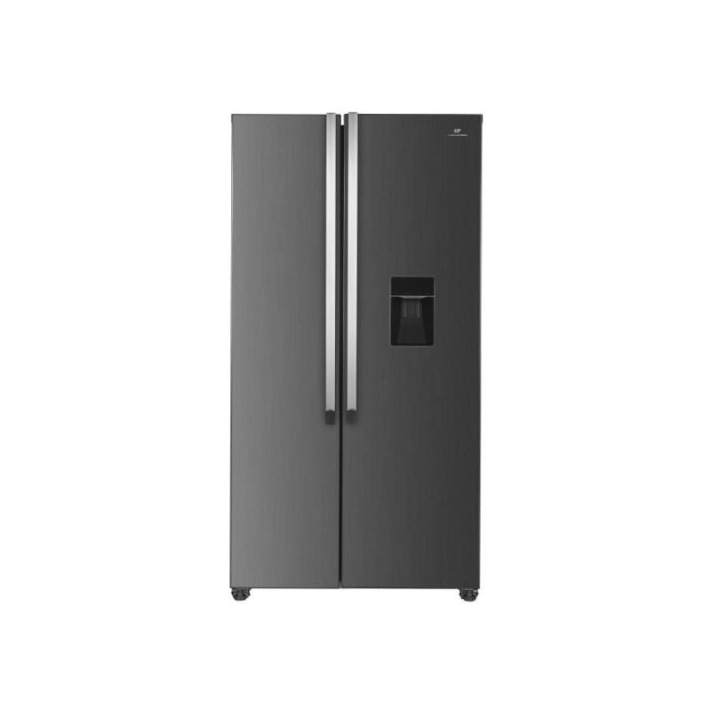 Continental Edison - Refrigerateur - Frigo américain CERA532NFIXD - 2 portes - 529L - L90 cm xH177 cm - Inox