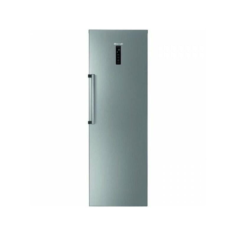 Brandt - Refrigerateur - Frigo BFL862YNX 1 porte - 355 l - Froid ventilé - L59,5 x H185 cm - Inox