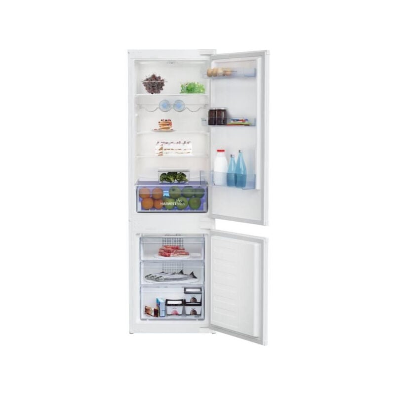 Refrigerateur - Frigo combiné intégrable BEKO BCHA275K4SN - 2 portes - 262 L - Semi No Frost - Blanc