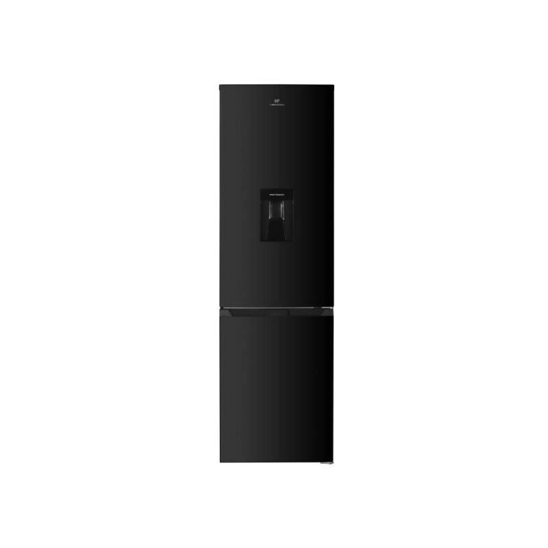 Continental Edison - Refrigerateur - Frigo congélateur bas 251L -Total No Frost(Sans givre) - Noir - l 55 cm x h 180 cm