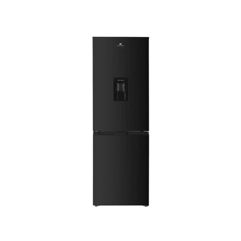 Continental Edison - Refrigerateur - Frigo congélateur bas 325L - Total No Frost (Sans givre) - distributeur d'eau- Noir