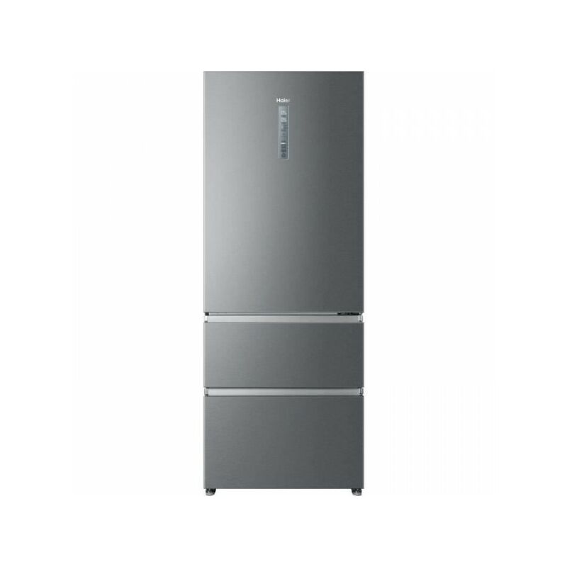 Refrigerateur - Frigo Haier HTOPMNE7193 - combiné 3 portes 450L (310+140L) - Froid ventilé - L70xH190,6cm - Silver