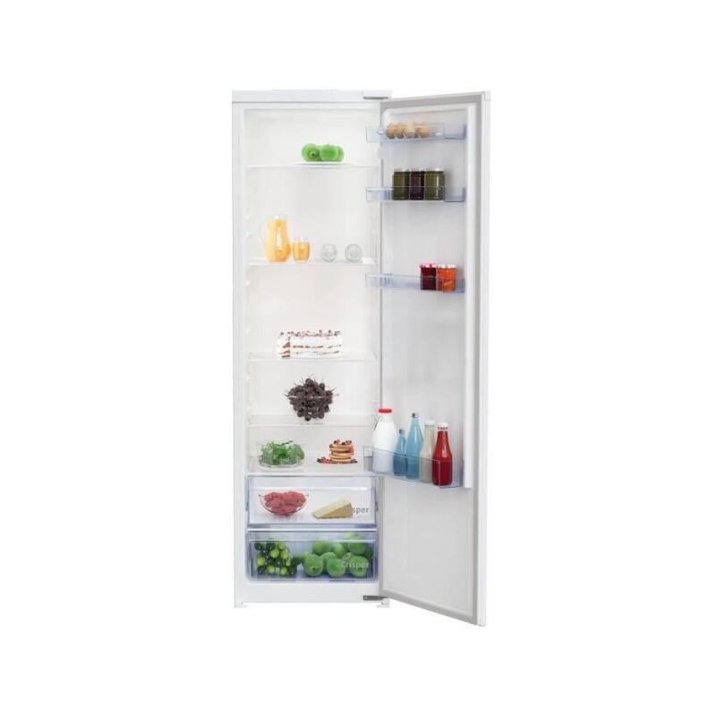 Beko - Refrigerateur - Frigo monoporte intégrable BSSA315K4SN - 309L - Blanc