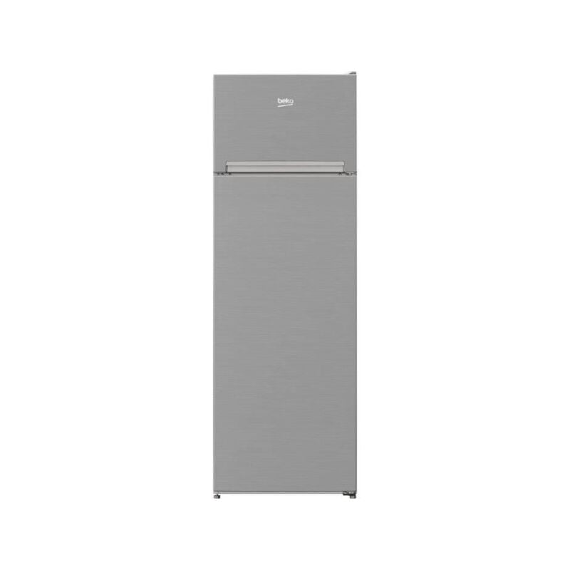 Beko - Refrigerateur - Frigo pose-libre double porte RDSA280K40SN - Classe e - 250 l - 160,6 x 54 x 57,4 cm - Gris Acier