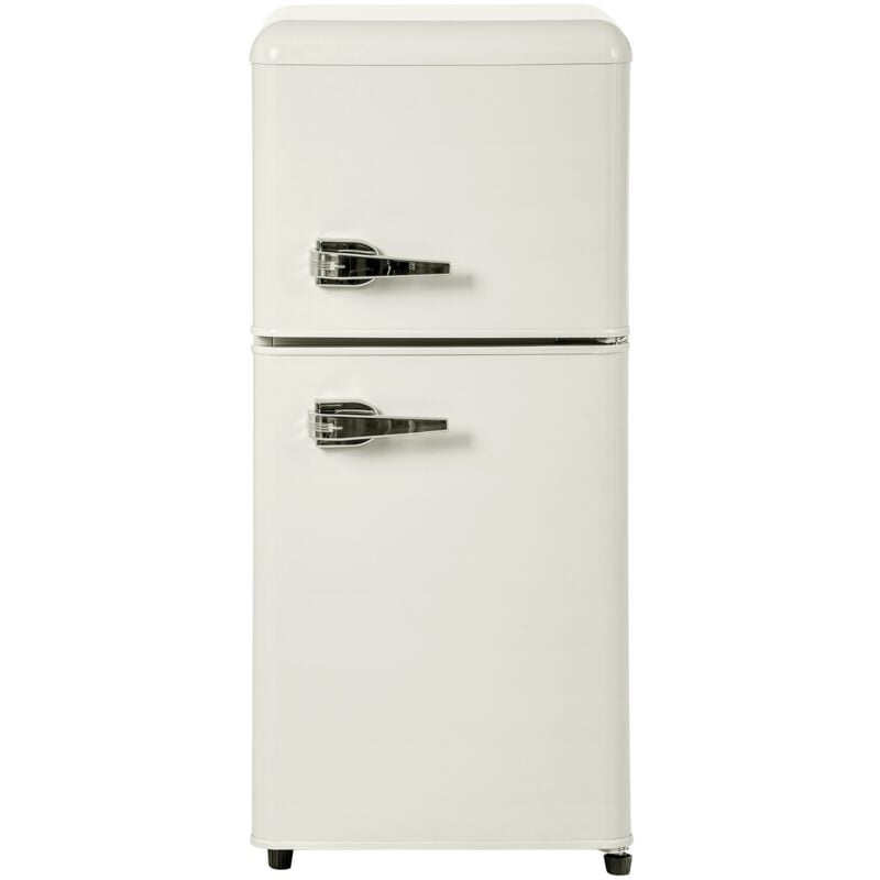 Mini Réfrigérateur - 22L congélateur + 38L réfrigérateur - 42.5x45.5x86.8cm - 163 kWh/an, lumière LED - Classe F -Blanc