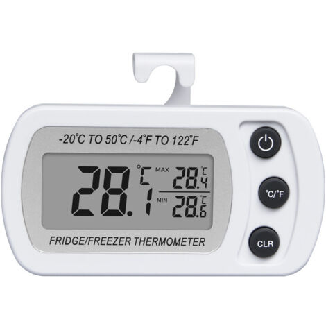 Réfrigérateur Thermomètre Lcd Affichage Numérique Étanche Thermomètre de Congélation Avec Crochet Magnétique