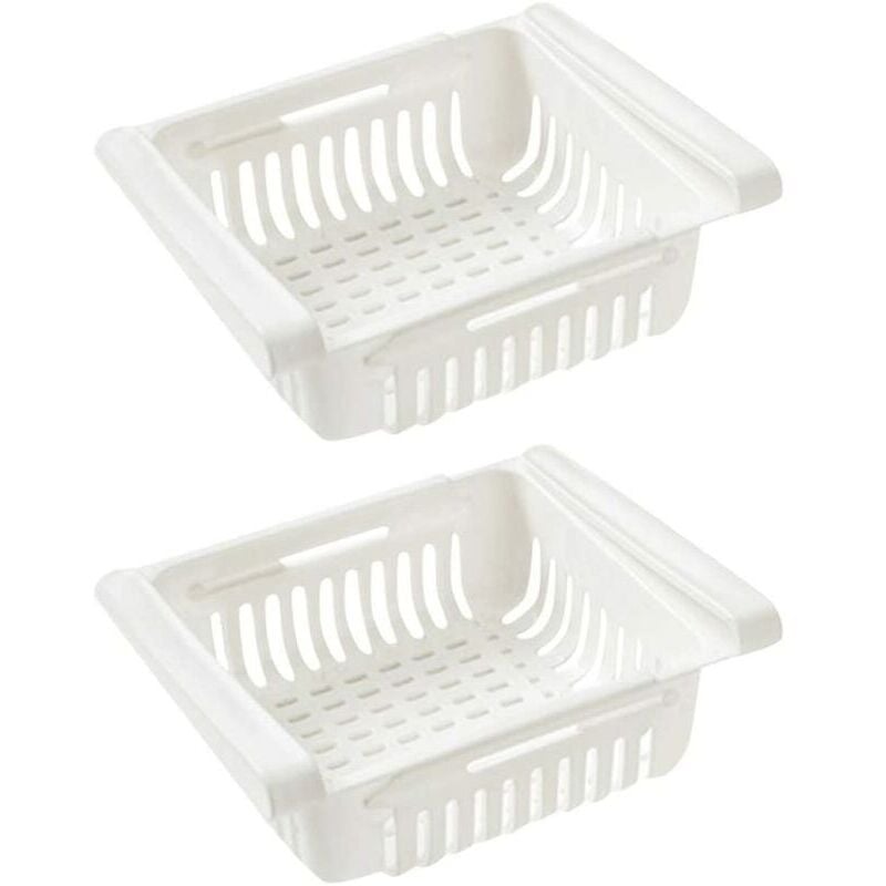 Fei Yu - Réfrigérateur Tiroir Organisateur Tiroir Réfrigérateur Porte-étagère Bote De Rangement Réfrigérateur Cloison Couche Accueil Organisateur (2