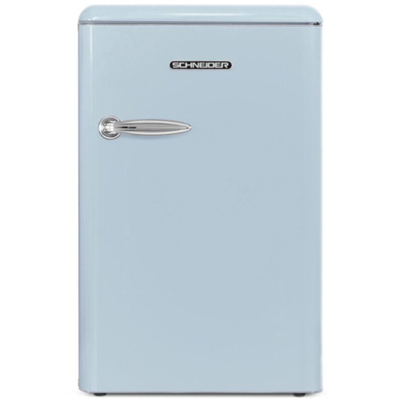 Schneider - SCTT115VBL Réfrigérateur table top bleu vintage 109L, 88cm Froid statique clE