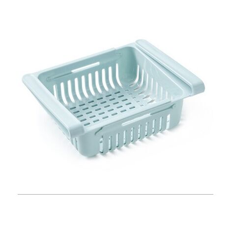 Refrigerator Drawer, Adjustable Storage Rack Fridge Compartment Organizer, Retractable Fridge Drawer Organizer Refrigerator Storage Box