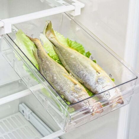 Refrigerator drawer door space - retractable refrigerator with divider for refrigerator compartment 30-44 cm