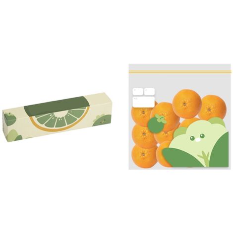 Refrigerator Food Preservation Bags with Double Sealing Strips Thickened Boxed Food Sealer Bags for Kitchen Fridge