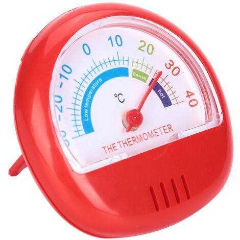 Refrigerator Freezer Thermometer Large Dial Thermometer(Mechanical Red)