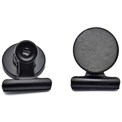Refrigerator magnets, fridge magnets, magnetic clips, heavy-duty, detailed list, fasteners for home and kitchen display (black, 5)