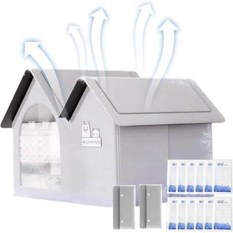 Refroidissement d'abri pour Chat d'intérieur, Maison de
