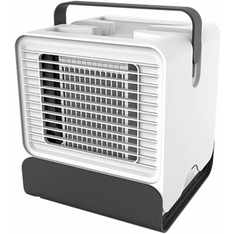 Refroidisseur D'air Climatiseur Portable usb Ventilateur de Table Mini Air Refroidisseur Purificateur pour Maison/Bureau/Camping - Blanc