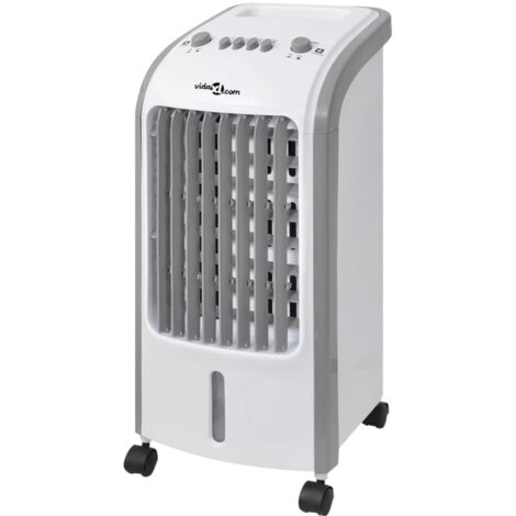 Refroidisseur d'air portable 80 W 4 L 270 m³/h 25 x 26 x 56 cm vidaXL - Gris