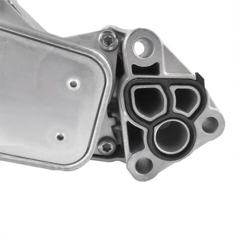 Refroidisseur de filtre à huile moteur en aluminium amélioré pour -Argent