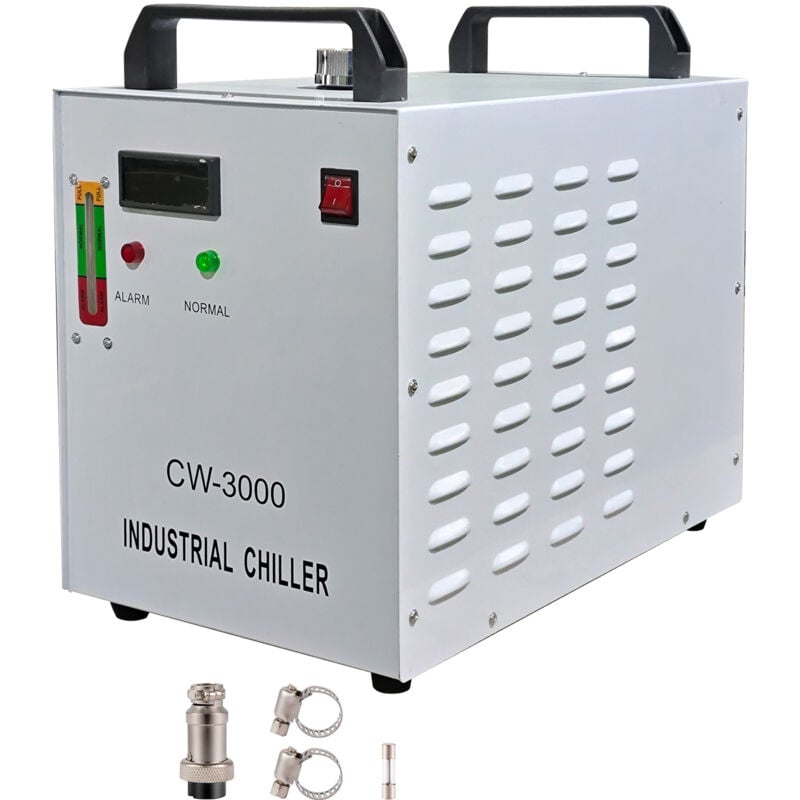 Mophorn - Refroidisseur d'eau 9L CW-3000DG, système de refroidissement industriel pour tubes laser en verre CO2 60W/80W