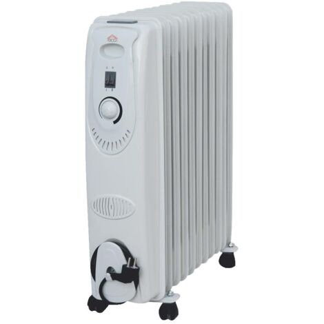 Refroidisseur d'huile 9 éléments Puissance 2000W Thermostat réglable 4 roues DCG