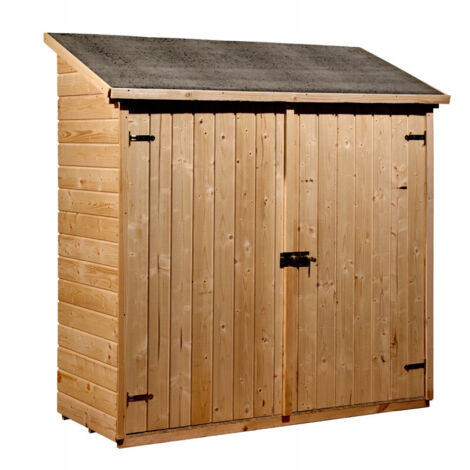 refugio de pared 1m² madera natural - ed1708e - habrita -