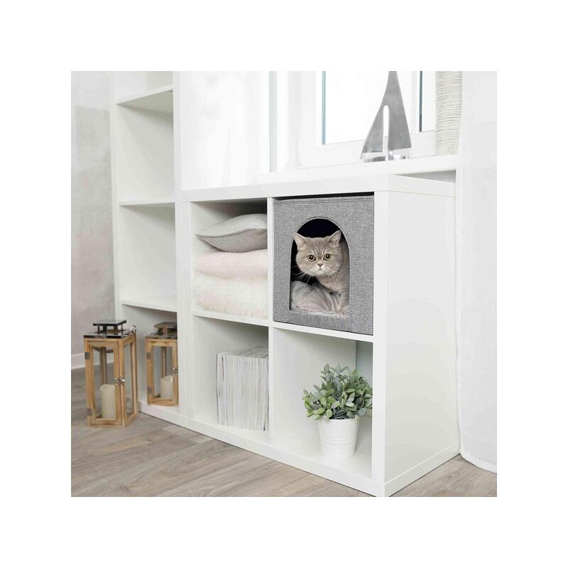 

Trixie Cueva Suave Ella para estantería, 33×33×37cm, Gris