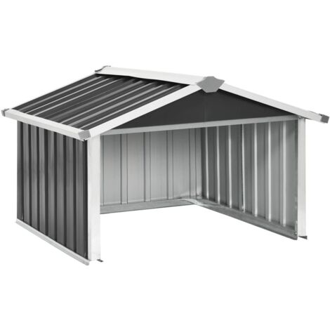 Refugio para robot de jardín 92 x 97 x 63 cm acero galvanizado antracita 020022394