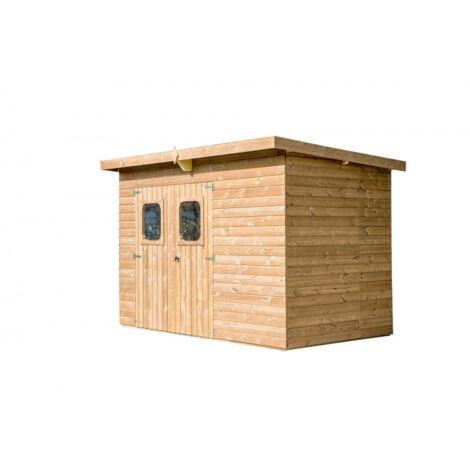 refugio theora sin suelo de paneles de madera termocalentados con tejado a una pendiente 4,52 m² - the2818.02n - habrita -