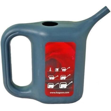 REGADERA DE PLÁSTICO TRAPEZOIDAL 1,5 L CENIZA OSCURA - MX 2403