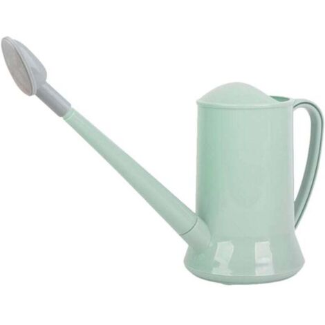 Regadera de plástico ZVD-1 para interior y exterior, pequeña, para plantas de interior, jardín y flores, 2000 ml (verde)