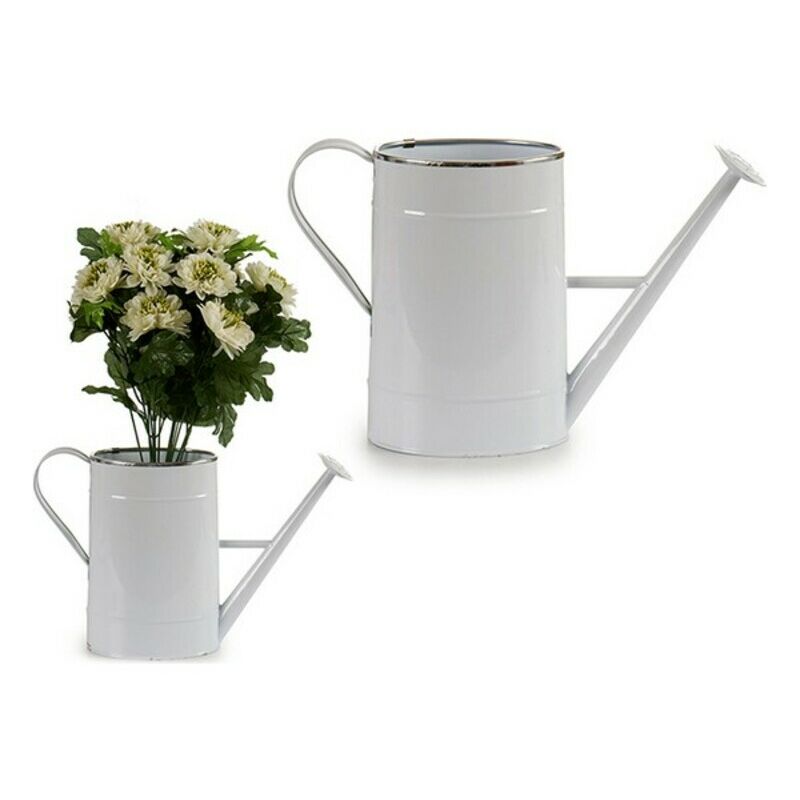 

Regadera Ovalada Blanco Metal Plata Blanca (2000 ml)