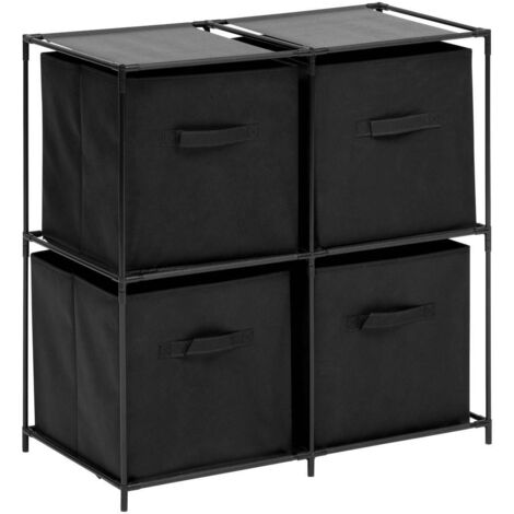 Regal 2 ebenen mix n modul schwarz - 5five