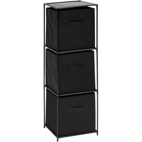 Regal 3 ebenen mix n modul schwarz - 5five