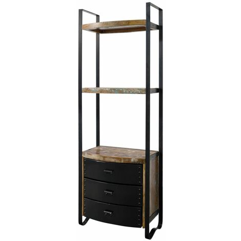 Regal Altholz 70x40x200 mehrfarbig lackiert INDUSTRIAL 10