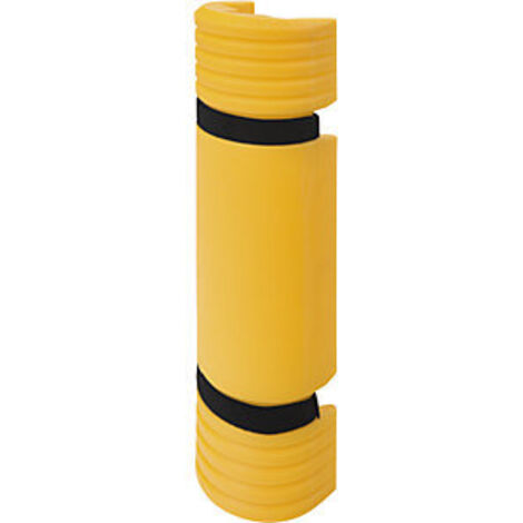 Regal-Anfahrschutz, MDPE, gelb, Höhe 550 mm, für Regalständerbreite 86-120 mm