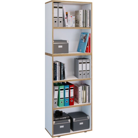 Regal Bücher Ordner Salia 5fach B. 60 cm