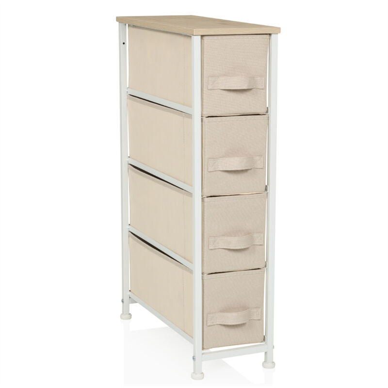 Regal Foldress S 20x48x76cm 4 Fächer Beige Hjh Living