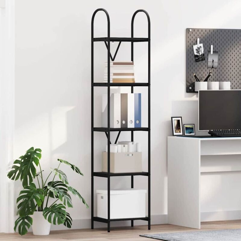 Regal Schwarz Eichen-optik 40 X 30 X 183 Cm Holzwerkstoff Vidaxl