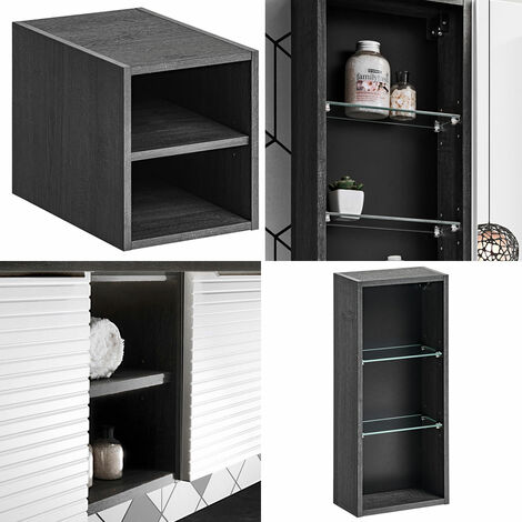 Regal Unterschrank LARCIANO-56 in Sherman Oak Nb., B/H/T: ca. 30/36,7/44 cm