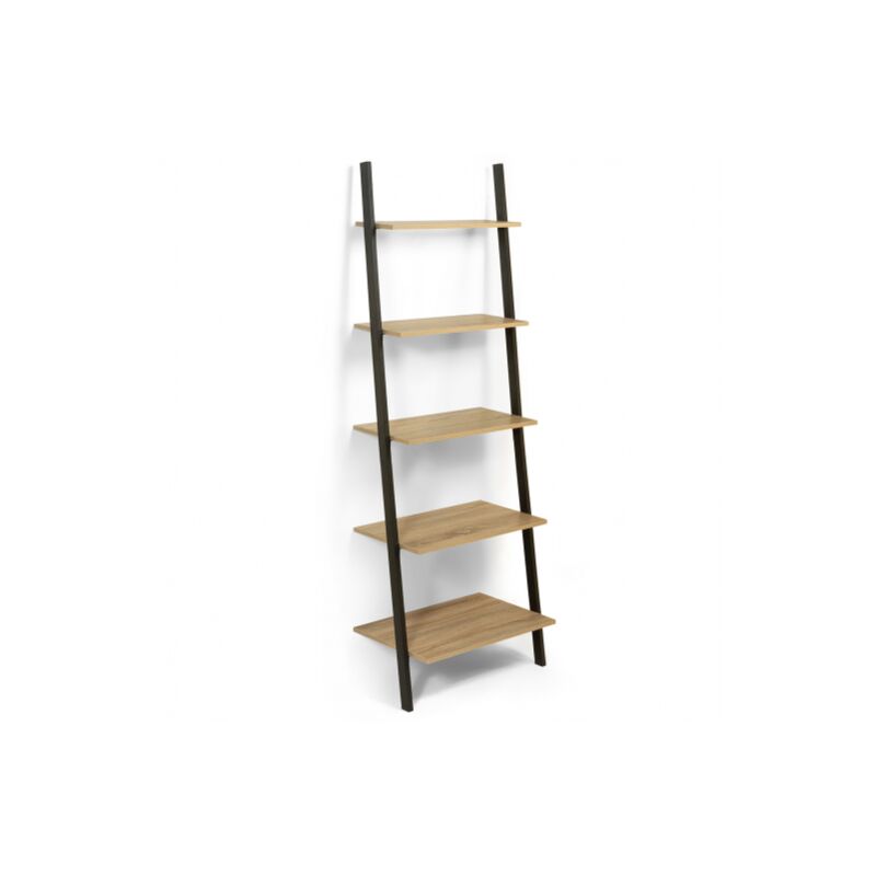 Idmarket Beige Regal Wandleiter 5 Ebenen Detroit Industriedesign