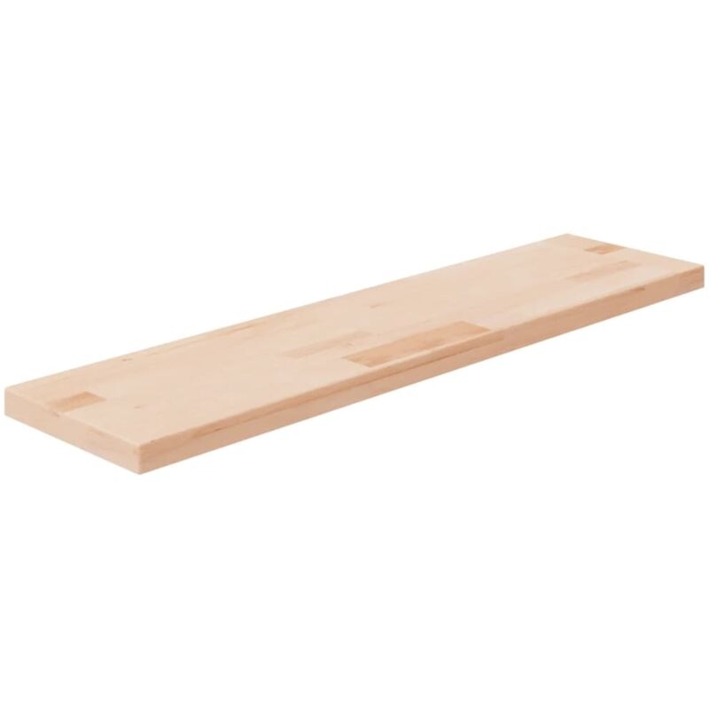 Regalboden 80x20x2, 5 Cm Unbehandeltes Massivholz Eiche Vidaxl