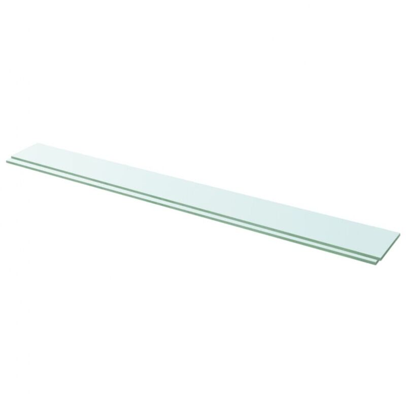 Regalböden 2 Stk. Glas Transparent 110x12 Cm Vidaxl