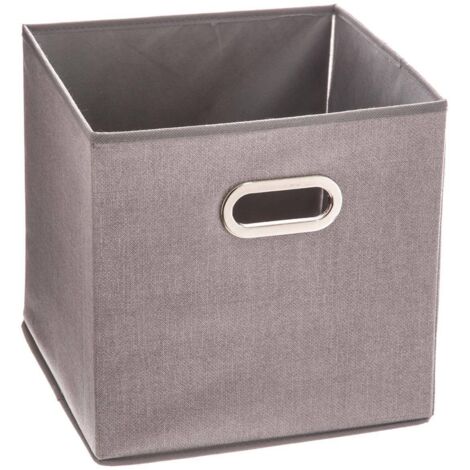 Regalbox 31x31cm glatt hellgrau