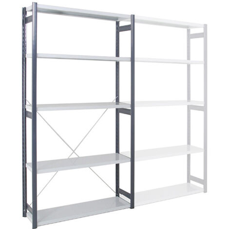 Regale für Büros - Offene Leiter - nächstes Element : - 2000x1250x500mm - Nur mit einem Startmodul verwendbar. - RAYBUR/EO/2012/S