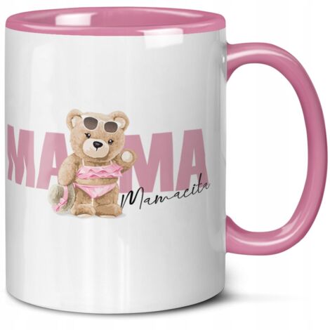 REGALI PER LA MAMMA FESTA DELLA MAMMA COMPLEANNO ONOMASTICO TAZZA CON ORSETTO DI ORSACCHIOTTO