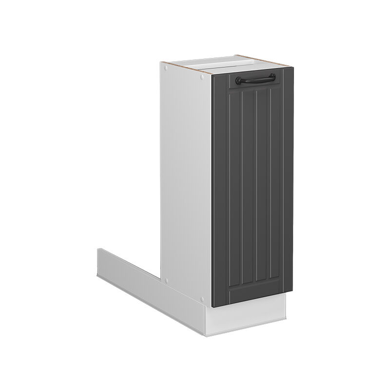 Vicco - Kücheninsel Fame-line, Anthrazit Landhaus, 30 Cm Ohne Arbeitsplatte