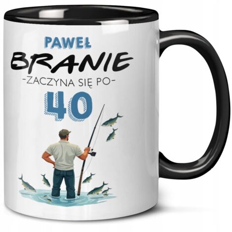 REGALO DI COMPLEANNO 30, 40, 50, 60, 70 ANNI PER PESCATORE + NOME + ANNO