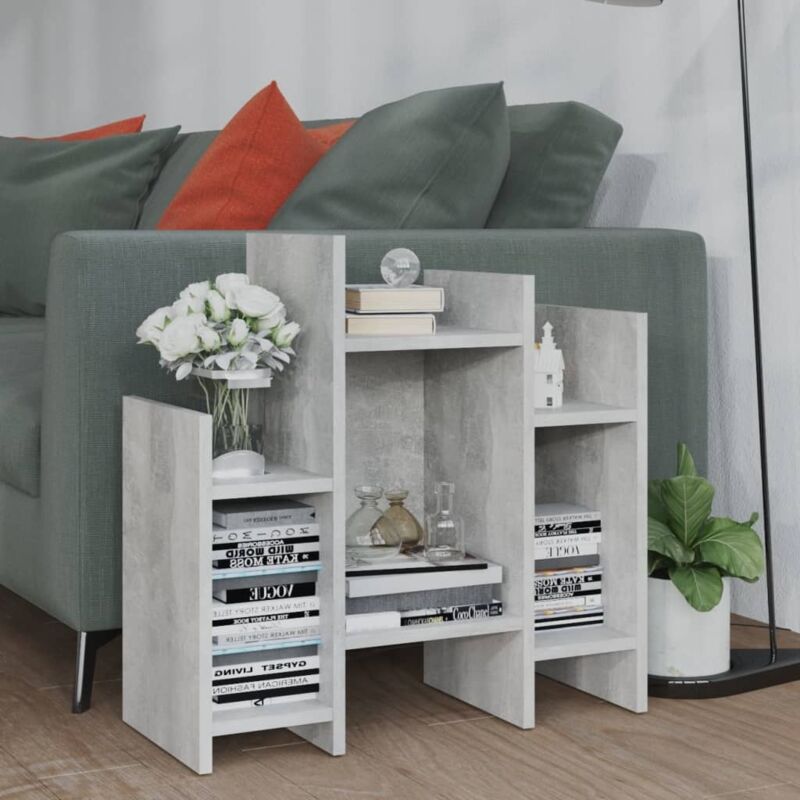 Regalschrank Betongrau 60x26x60 Cm Holzwerkstoff Vidaxl