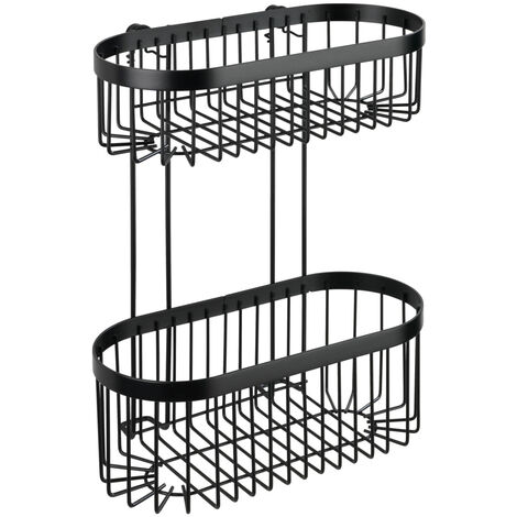 Regalset Classic Plus, Badregale, Badablagen, schwarze Farbe