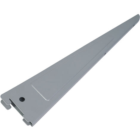 Regalsystem Grau 2-reihig ohne Schiene 17 cm Träger
